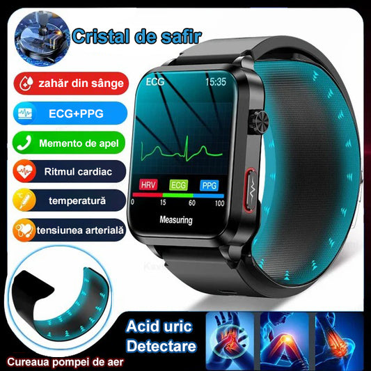 2026 New Model Smart Health Watch with Precise Blood Pressure Measurement, Air Pump and Airbag