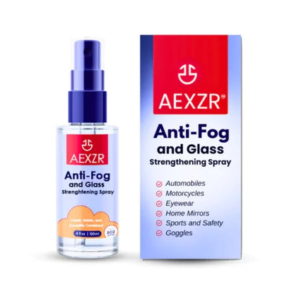 AEXZR™ anti-fog and glass hardening spray