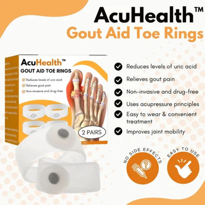 AcuHealth™ toe rings for gout relief