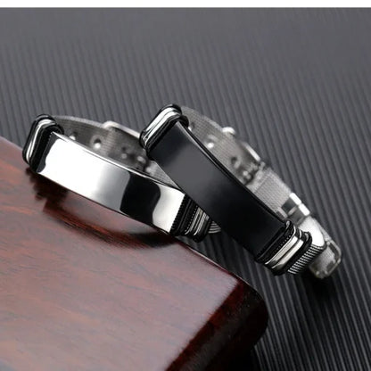 Engraved bracelets for men