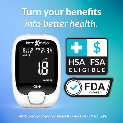 Essential Keto-Mojo Blood Glucose & Ketone Meter Kit