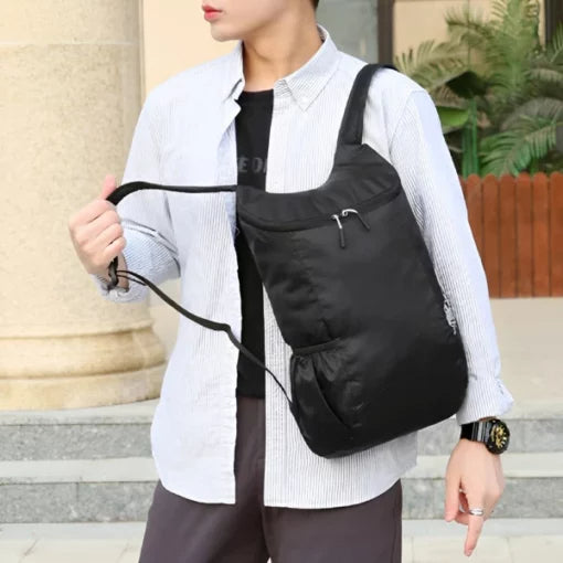 Foldable backpack for cycling and hiking