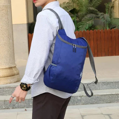 Foldable backpack for cycling and hiking