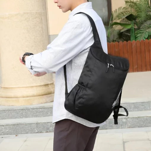 Foldable backpack for cycling and hiking