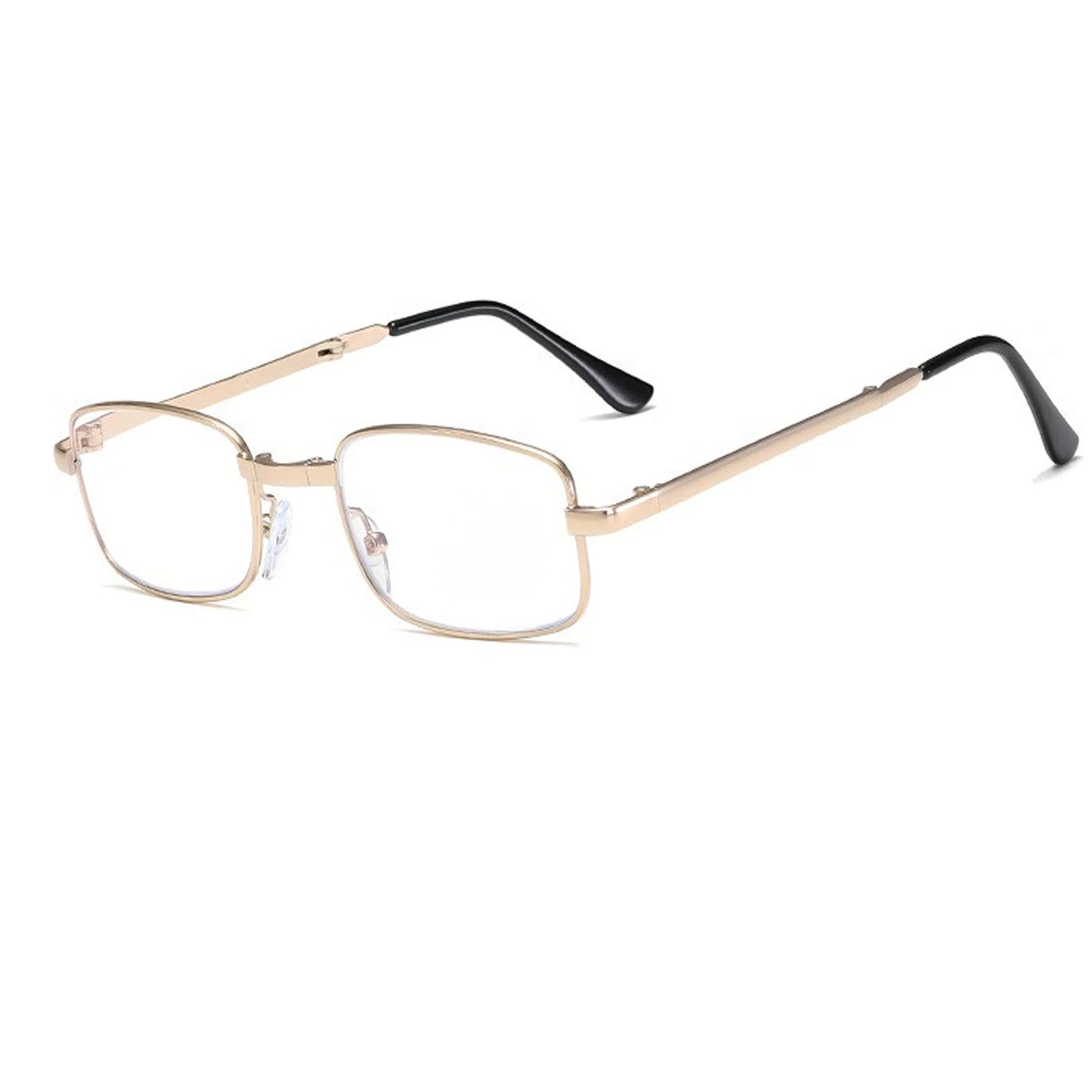 Metal Golden Foldable Adaptive One Power Reading Glasses (2MGFRG3)