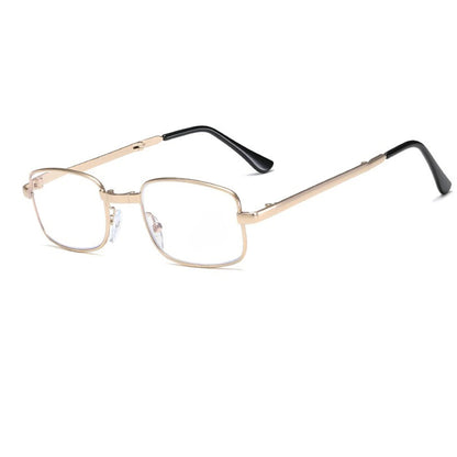 Metal Golden Foldable Adaptive One Power Reading Glasses (2MGFRG3)