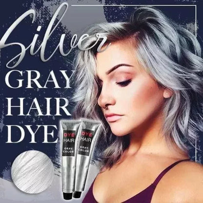 Silver gray hair color