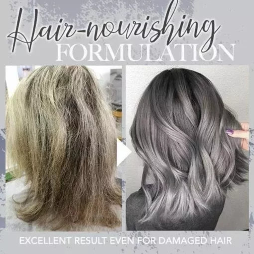 Silver gray hair color