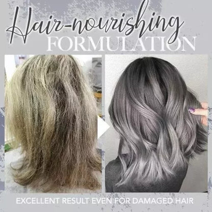 Silver gray hair color