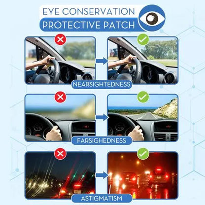 Protective patch for refractive eyes