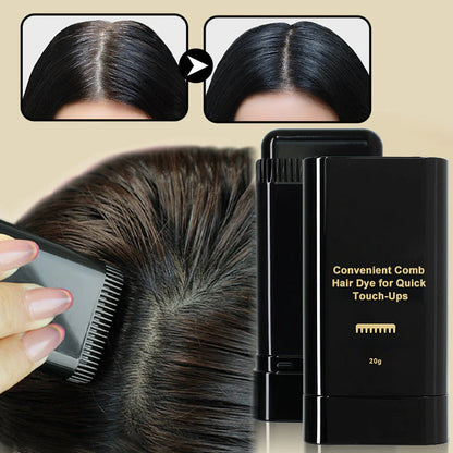 🔥Portable Hair Color Touch-Up Stick with Built-In Comb – Quick & Easy Coverage!
